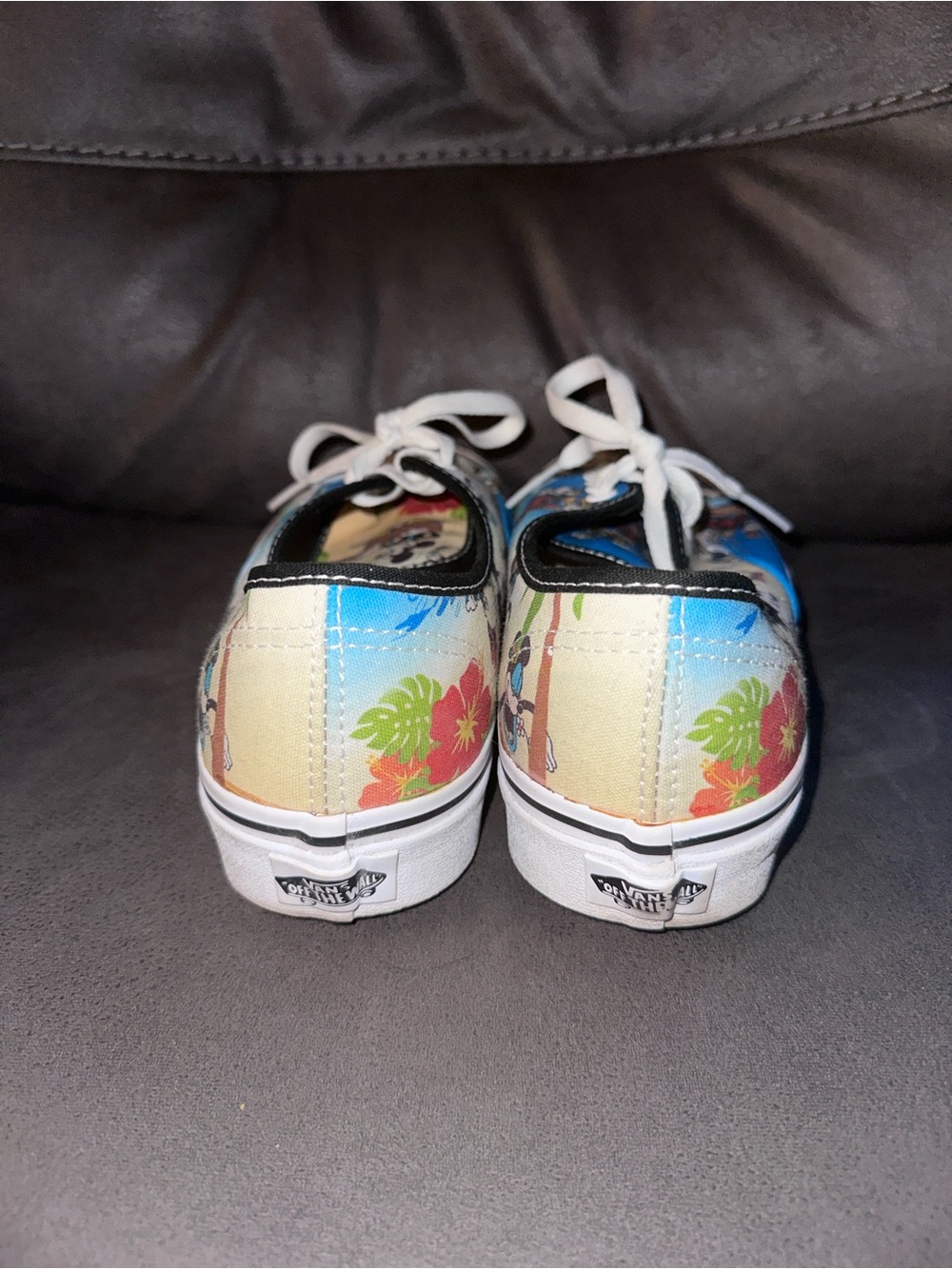 Vans x Disney Aloha Hawaii Authentic Mickey Minnie Goofy Shoes M7 W8.5 Rare - Picture 4 of 6